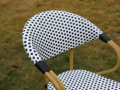 "Грас" плетеный стул из искусственного ротанга, цвет черный