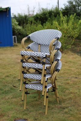 "Грас" плетеный стул из искусственного ротанга, цвет черный