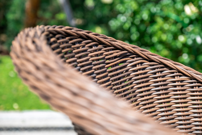 "Базелла" обеденная группа из искусственного ротанга, цвет коричневый