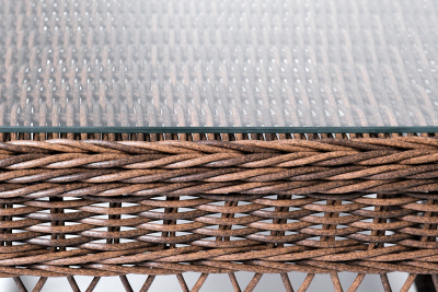 "Асти" лаунж-зона из искусственного ротанга на 4 персоны, цвет коричневый